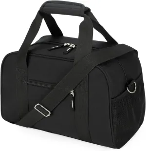 Small Gym Bag 14 inch, Mini Duffel Bag for Women & Men, Carry On Lightweight for Travel Sport - Black