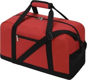 Small Gym Bag 18 inch Carry On Duffel Bag for Weekender Travel - Red