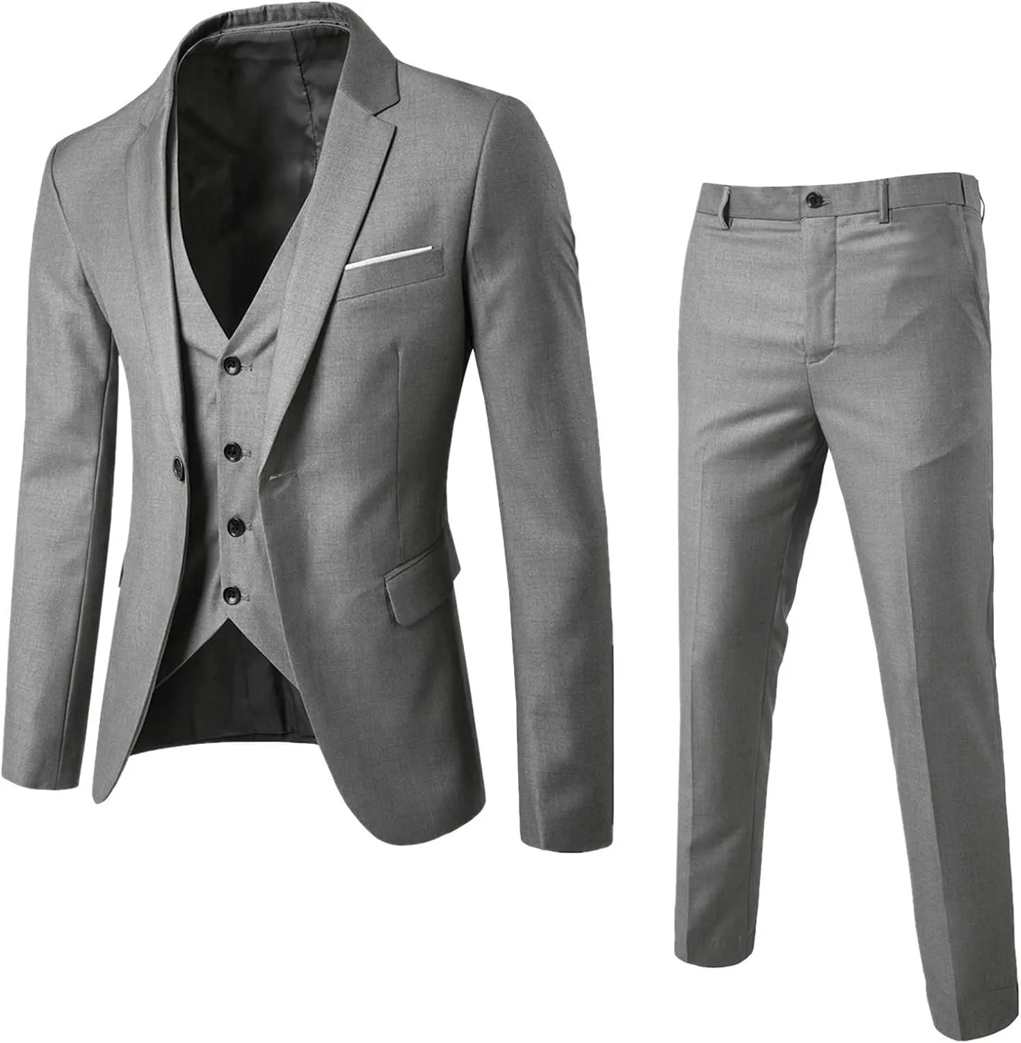 Suits for Men 2024 Suit Business Wedding Party Jacket Vest & Pants Coat Men Wedding Suits Big and Tall Suits for Men