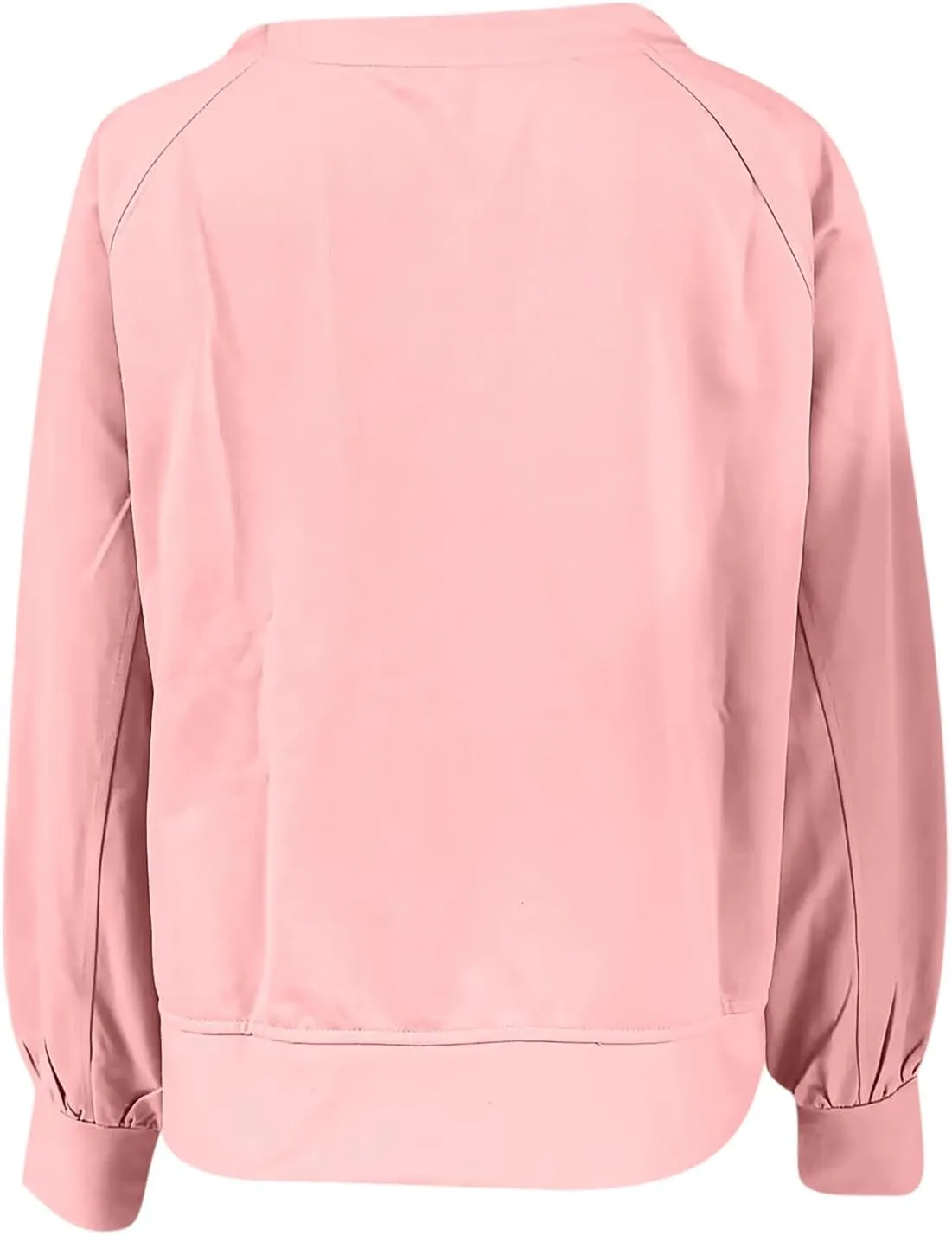 Sweatshirt for Women Oversized Long Sleeve Y2K Pullover Top Solid Crewneck Shirts 2024 Fall Outfits with Pockets