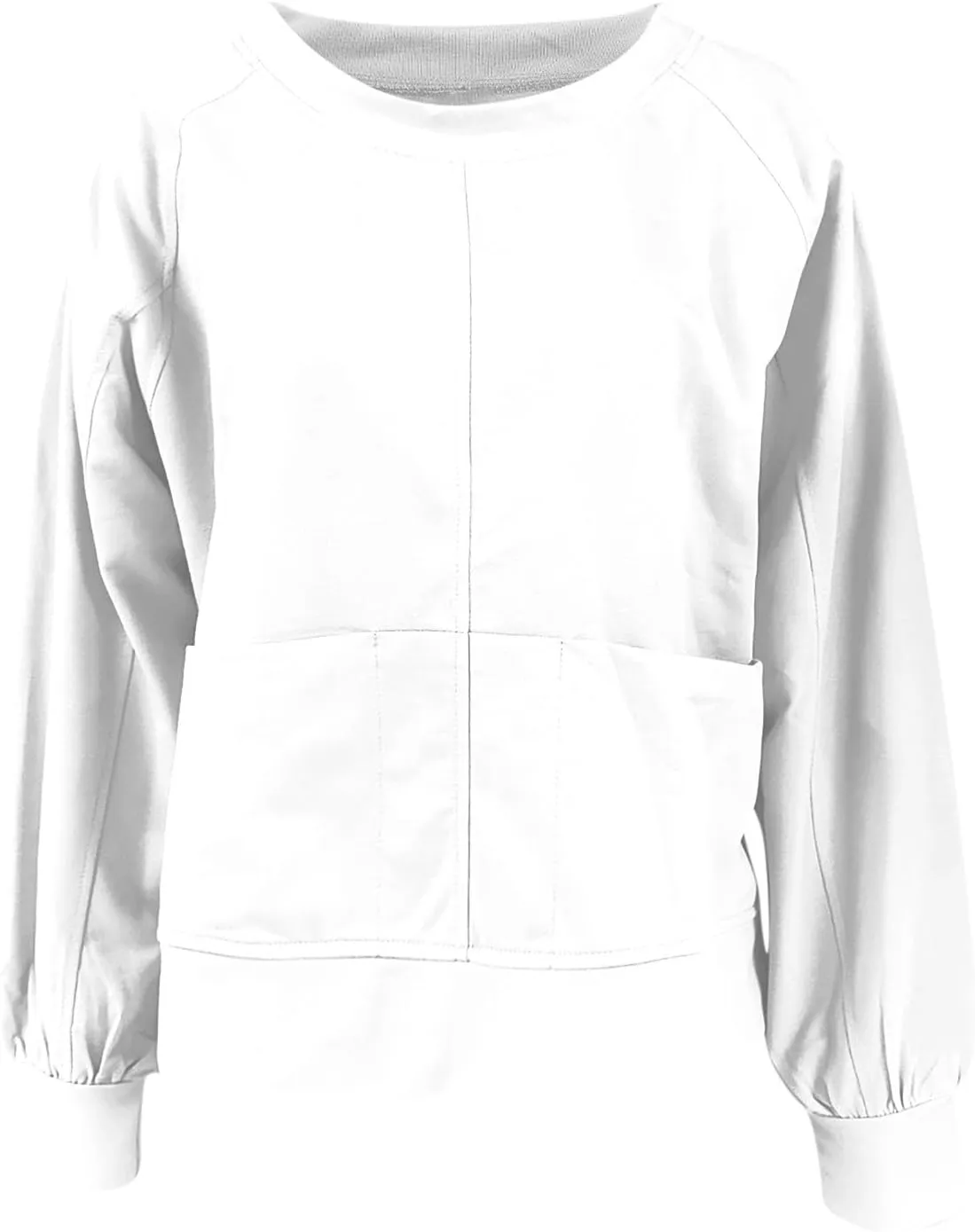 Sweatshirt for Women Oversized Long Sleeve Y2K Pullover Top Solid Crewneck Shirts 2024 Fall Outfits with Pockets