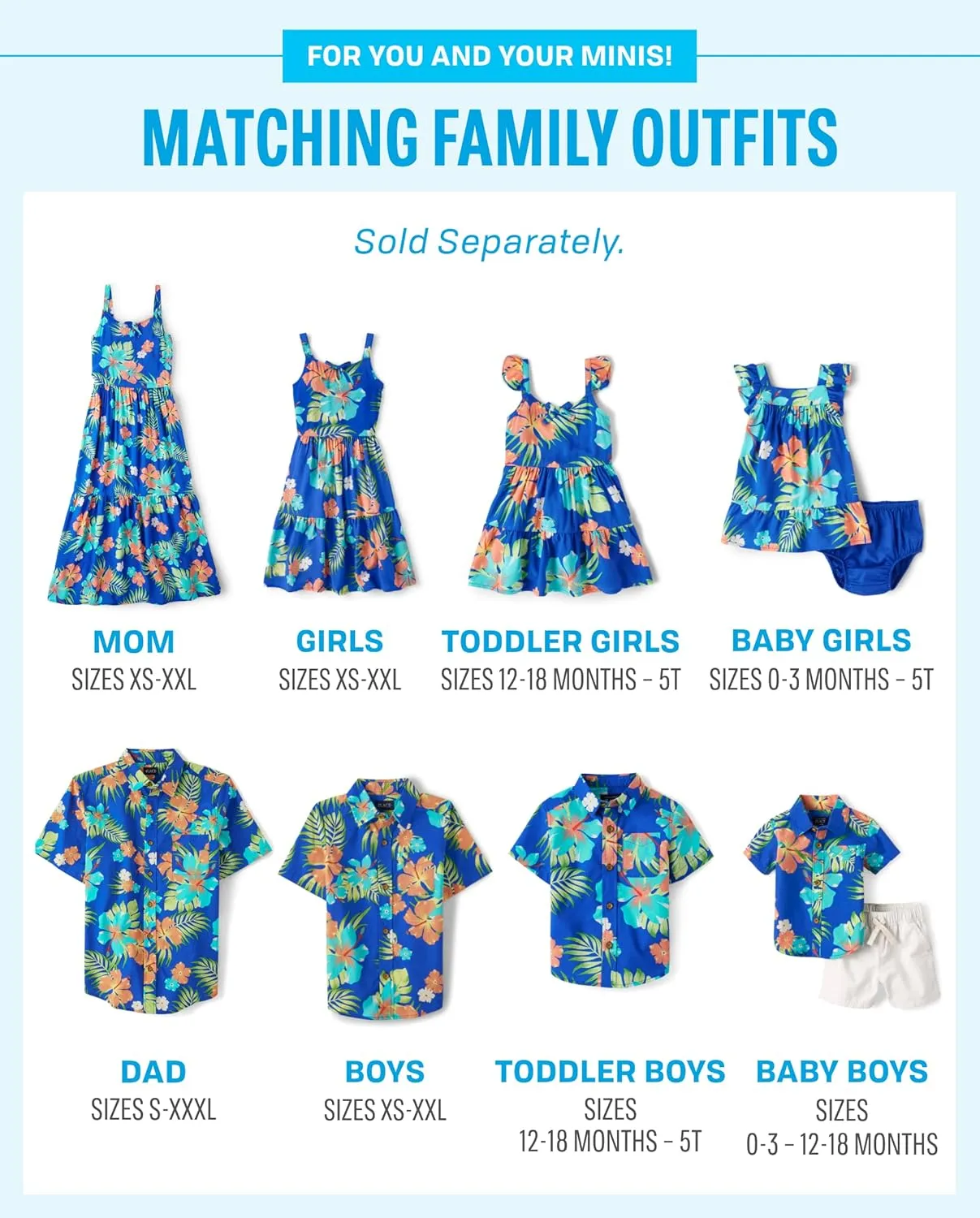The Children's Place Girls Family Matching Dresses, Mommy and Me Casual Dress