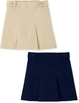 The Children's Place Girls' Uniform Skort 2 Pack