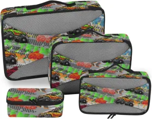 Travel Cubes for Packing Set of 4 Luggage Cubes Suitcase Cubes for Packing Oacking Cubes Truck Off Road