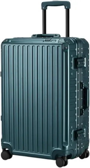 Travel Suitcase Hard Shell Checked Luggage With Aluminum FrameNo Zipper Suitcase With Spinner Wheels Carry-on Luggage (Color : F, Size : 26in)