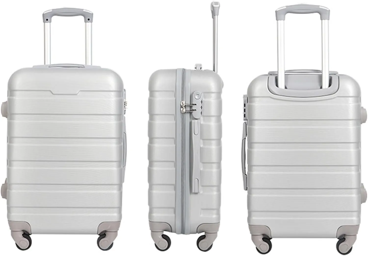 Travel Suitcase Suitcase Sets Hardside With Double Spinner 3 Piece Travel Luggage Set Lightweight Suitcase Carry-on Luggage (Color : D, Size : 20 24 28in)