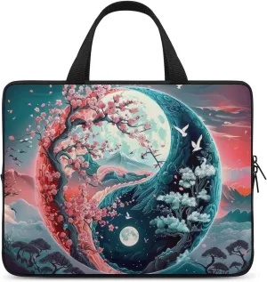 Tree of Life Moon Laptop Bag Laptop Case Computer Messenger Bag with Adjustable Shoulder Strap