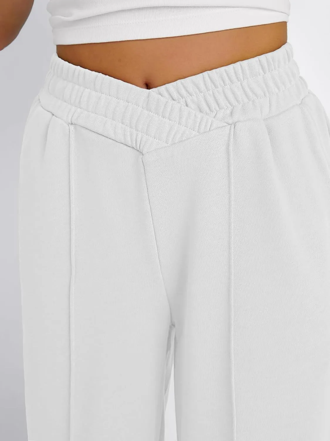 Trendy Queen Wide Leg Sweatpants Women Fashion High Waisted Baggy Flared Pants Athletic Joggers with Pockets 2025