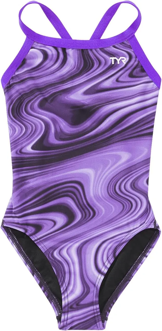 TYR Girls' Durafast Elite Diamondfit Swimsuit