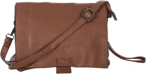 Vegan Leather Crossbody Shoulder Bag for Women  Medium Messenger Purse with Wristlet & Adjustable Strap  Tammy