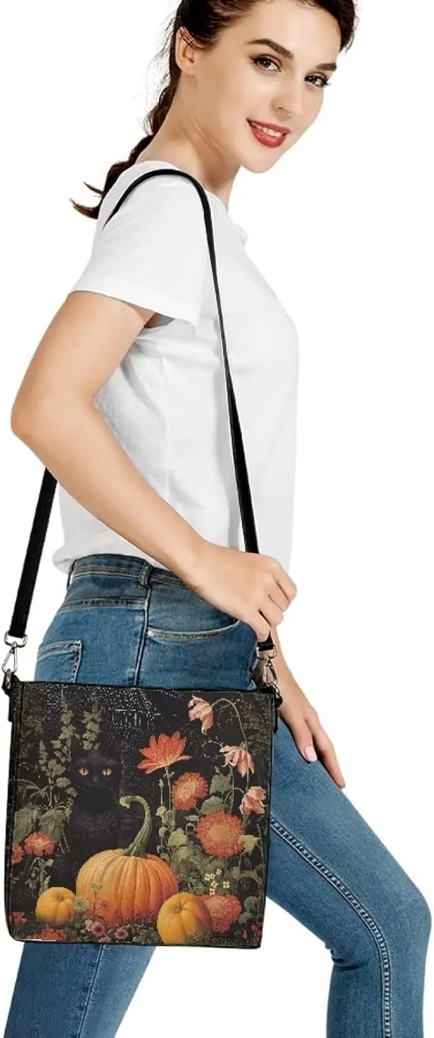 Waterproof Bucket Bag for Women, Women's Bucket Bag Leather Crossbody Shoulder Handbags with 2 Straps Large Capacity