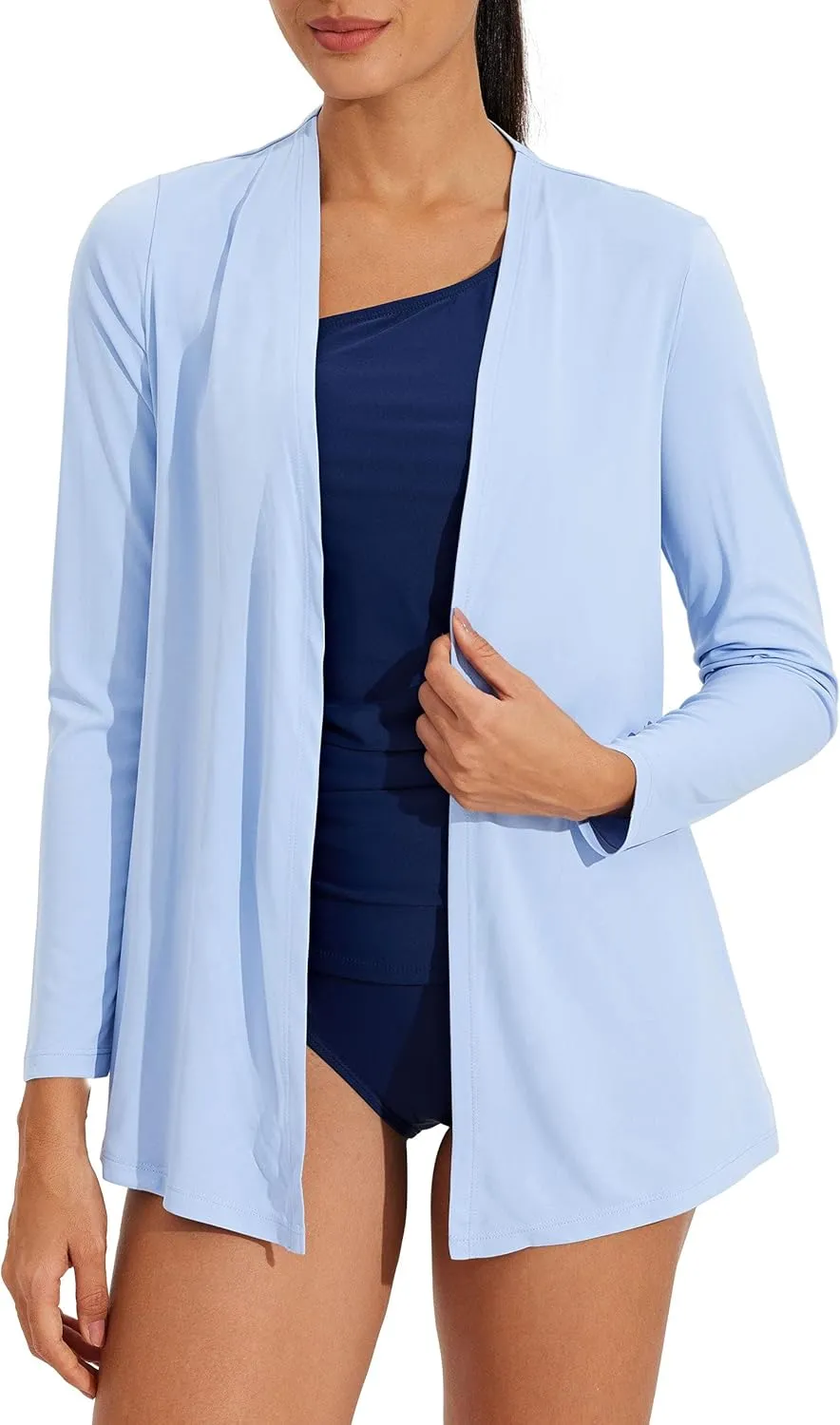 Willit Women's UPF 50  Cardigan Sun Shirts Long Sleeve Lightweight Sun Wrap with Pockets SPF UV Quick Dry
