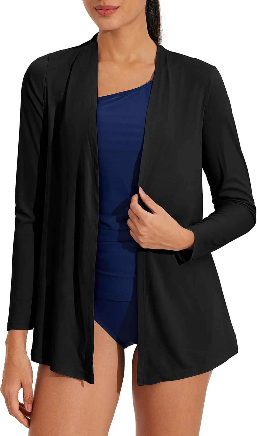 Willit Women's UPF 50  Cardigan Sun Shirts Long Sleeve Lightweight Sun Wrap with Pockets SPF UV Quick Dry