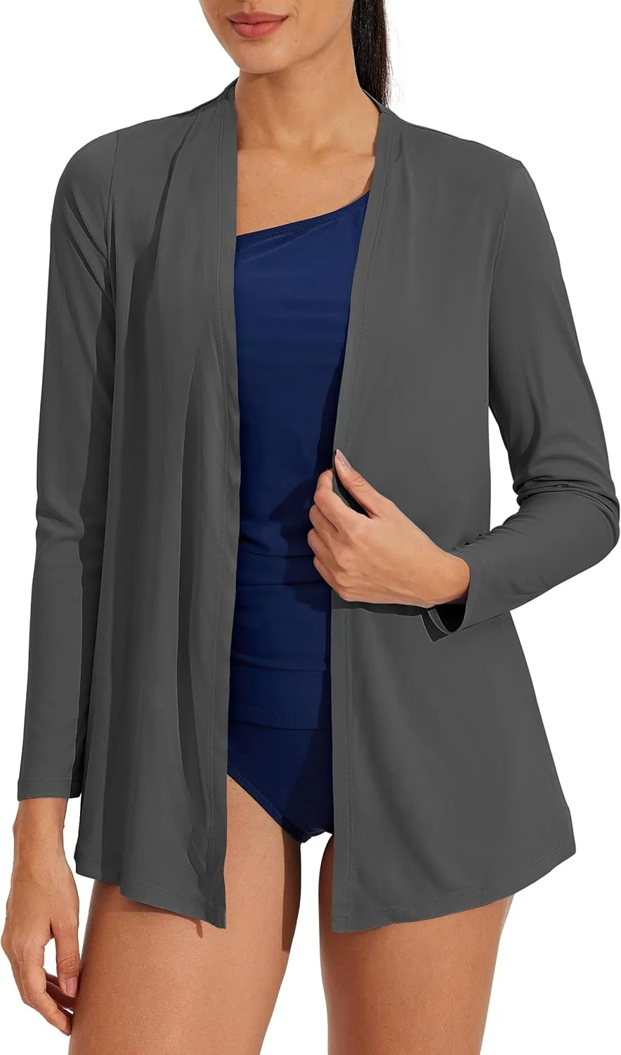 Willit Women's UPF 50  Cardigan Sun Shirts Long Sleeve Lightweight Sun Wrap with Pockets SPF UV Quick Dry