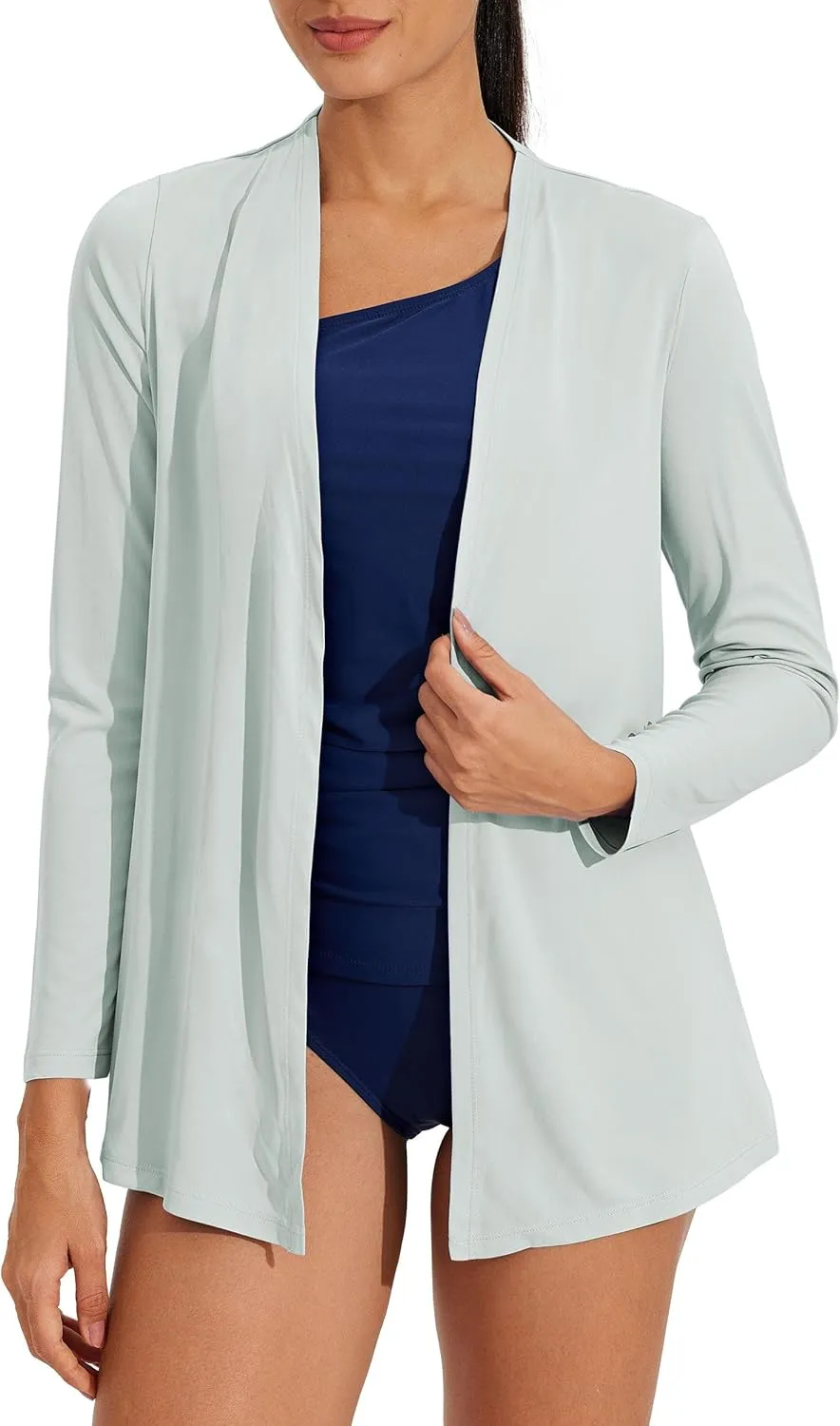 Willit Women's UPF 50  Cardigan Sun Shirts Long Sleeve Lightweight Sun Wrap with Pockets SPF UV Quick Dry