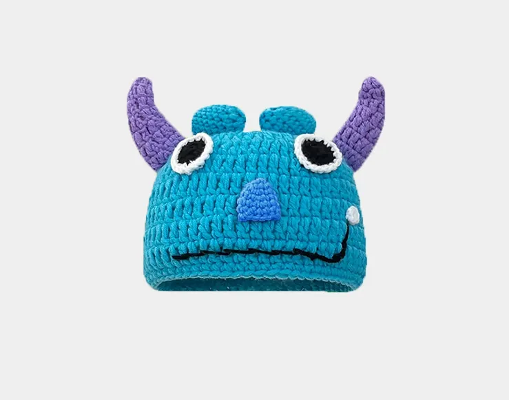Winter Knitted Devil Hats Halloween Christmas Gifts Warm Monster Knitted Hat