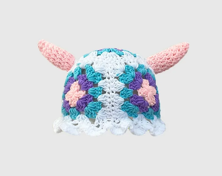 Winter Knitted Devil Hats Halloween Christmas Gifts Warm Monster Knitted Hat