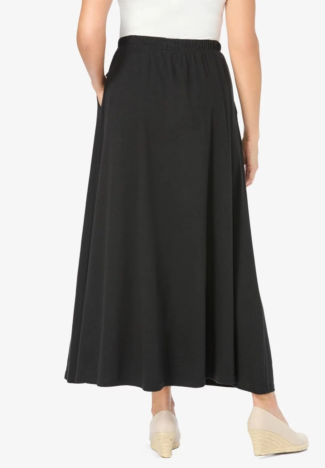 Woman Within Women's Plus Size 7-Day Maxi Skirt
