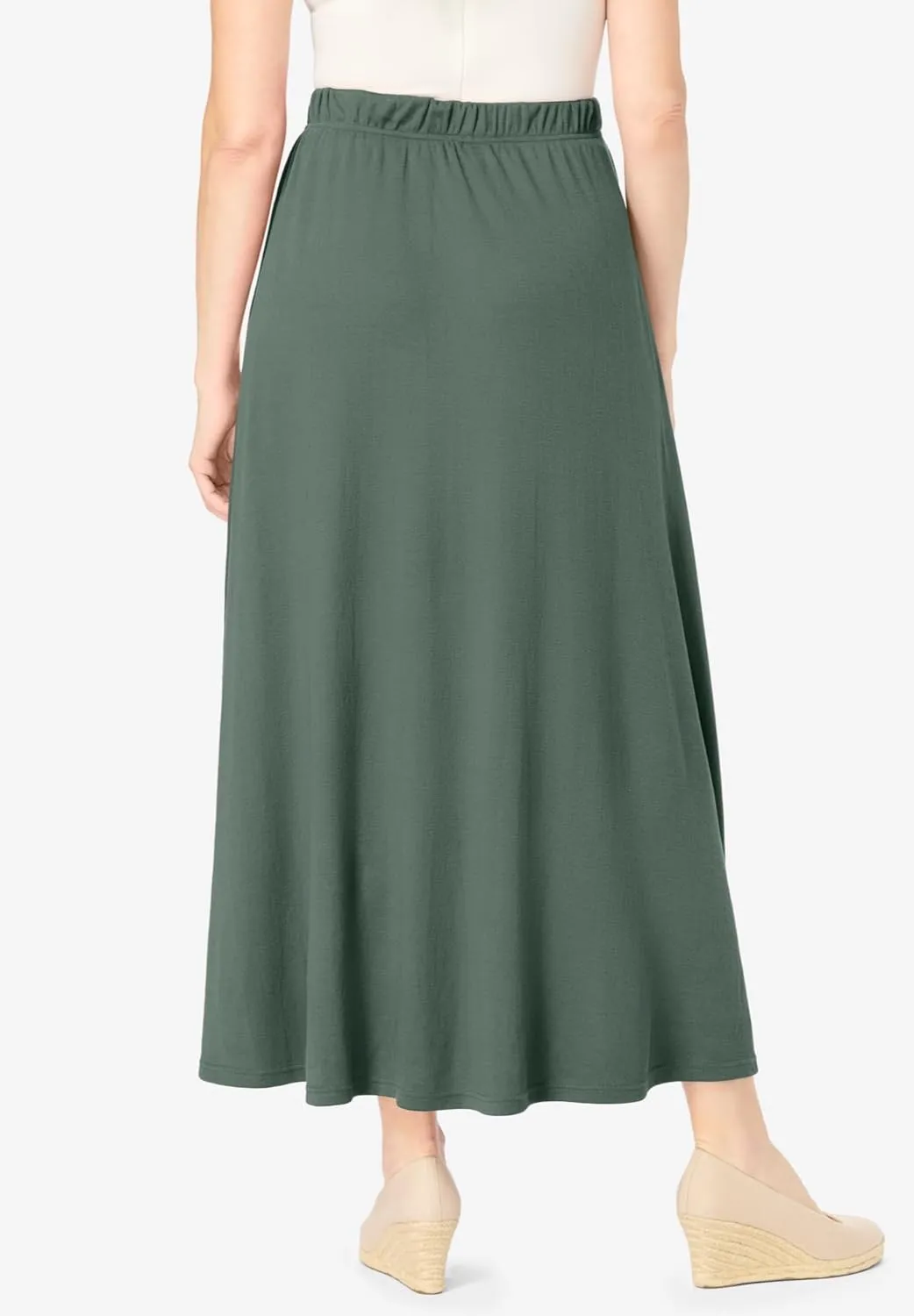 Woman Within Women's Plus Size 7-Day Maxi Skirt