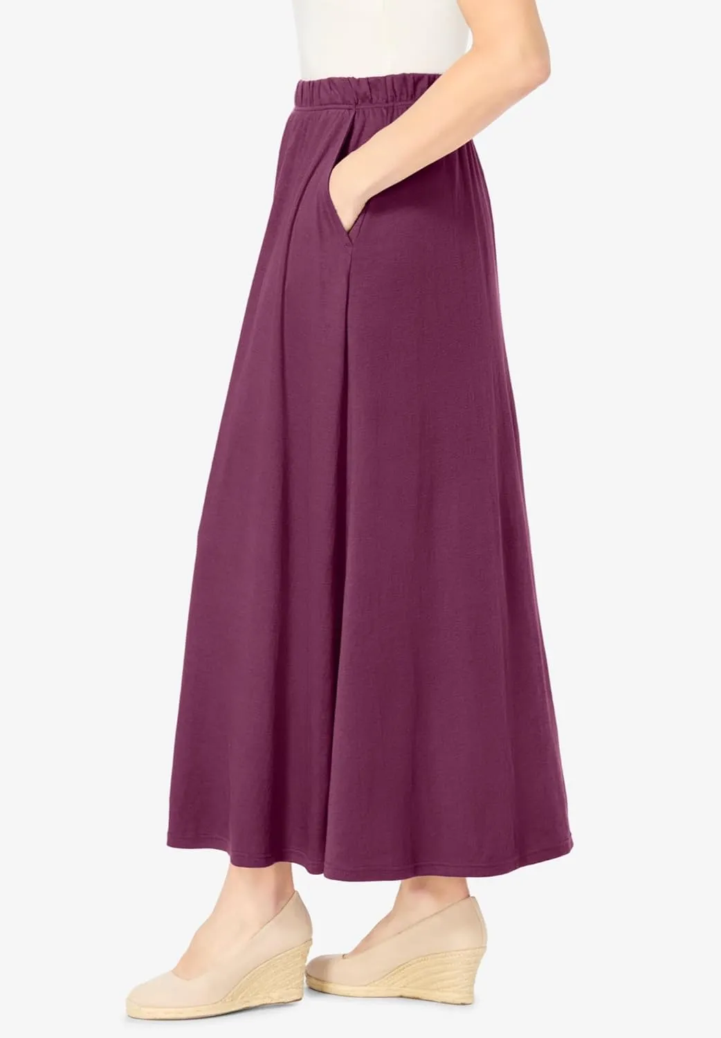 Woman Within Women's Plus Size 7-Day Maxi Skirt