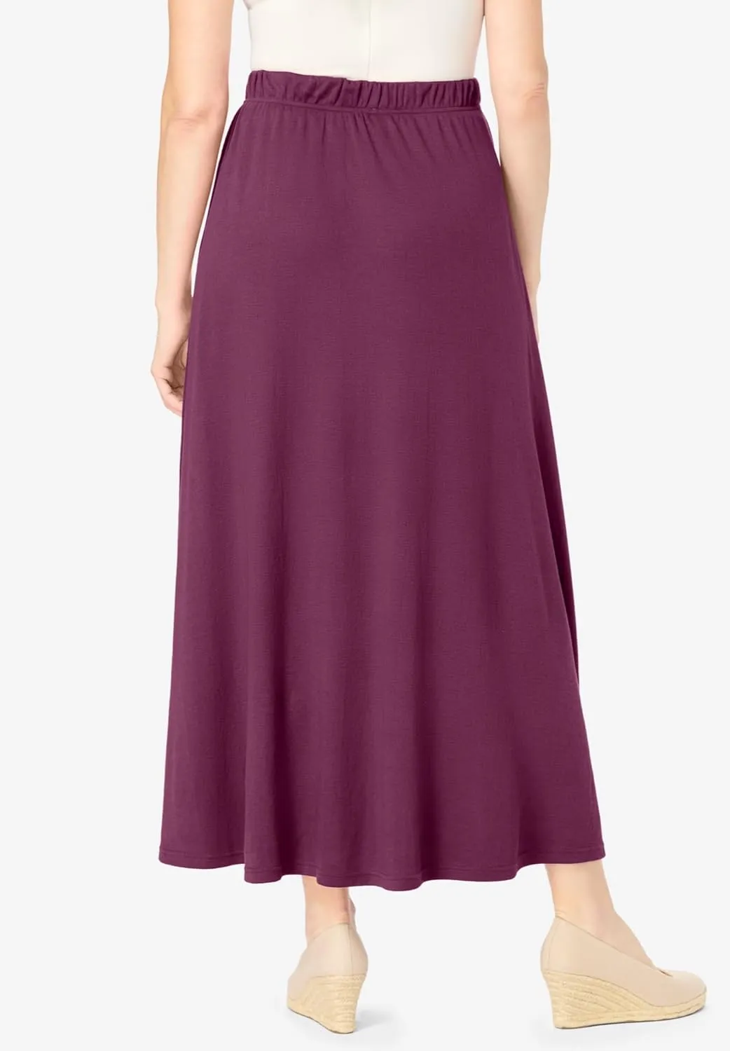 Woman Within Women's Plus Size 7-Day Maxi Skirt