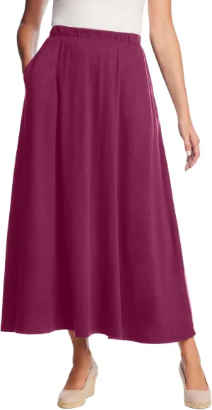 Woman Within Women's Plus Size 7-Day Maxi Skirt