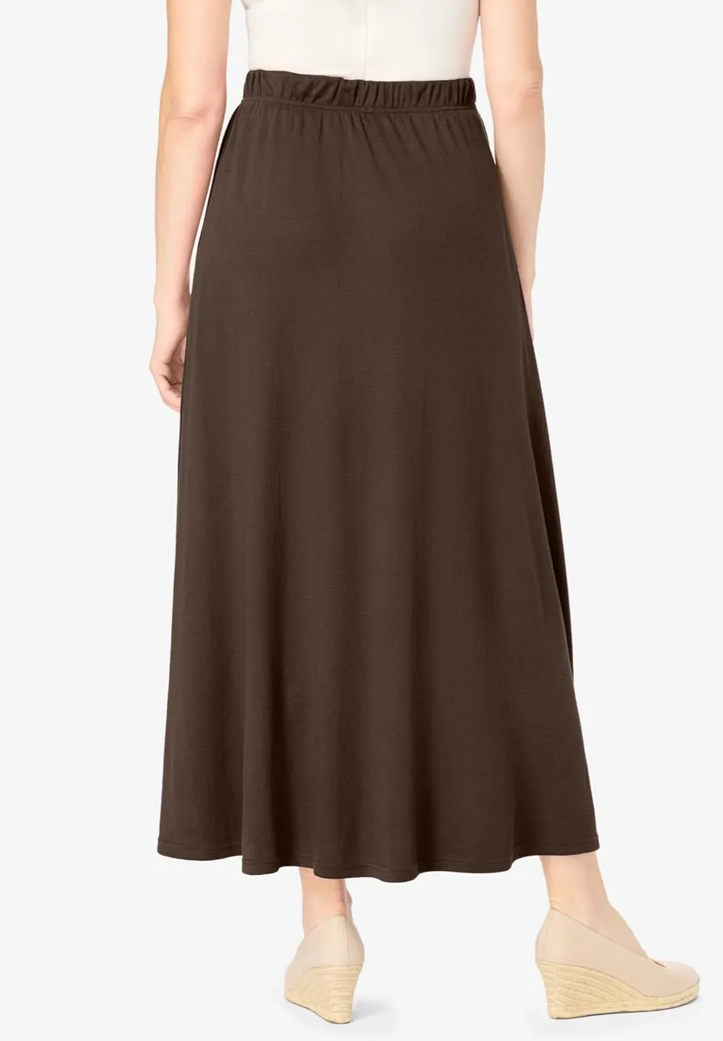 Woman Within Women's Plus Size Petite 7-Day Maxi Skirt