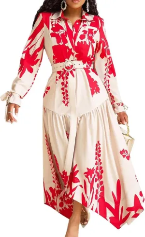 Women's 2025 Fall Dress Mock Neck Pleated Long Sleeve Floral Print Tiere Ruffle Babydoll Mini Long Dresses