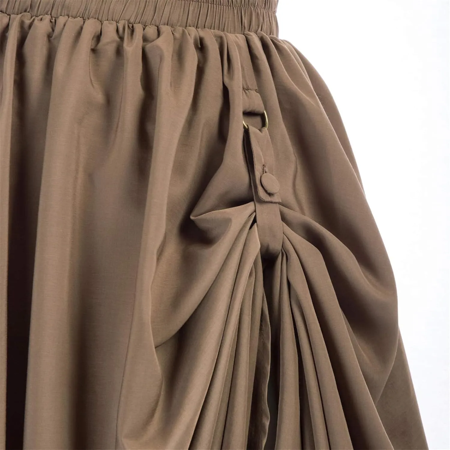Women's Asymmetrical Split Slit Skirt Ruched Hight Waist Bodycon Midi Skirt Flowy Long Pleated Skirt Dress