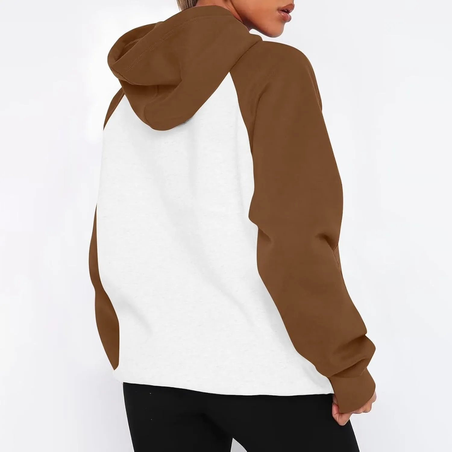 Womens Oversized Hoodies Fleece Sweatshirts Long Sleeve Hoodie Sweaters Pullover Outfits with Pocket