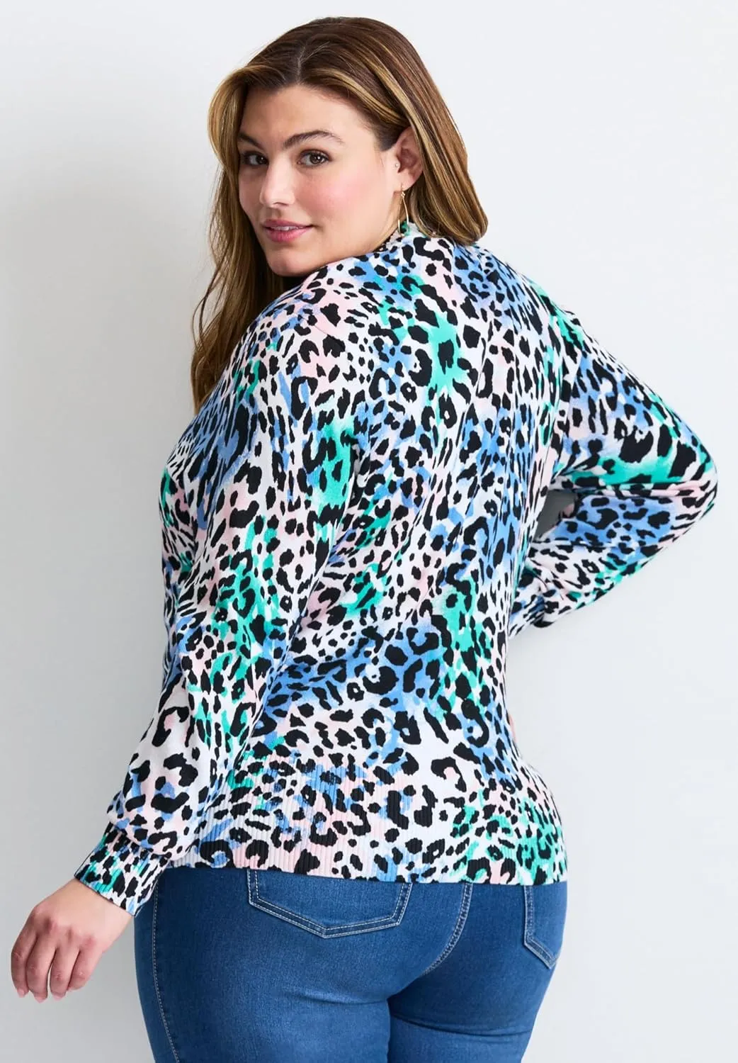 Women's Plus Size Signature Fine Gauge Cardigan