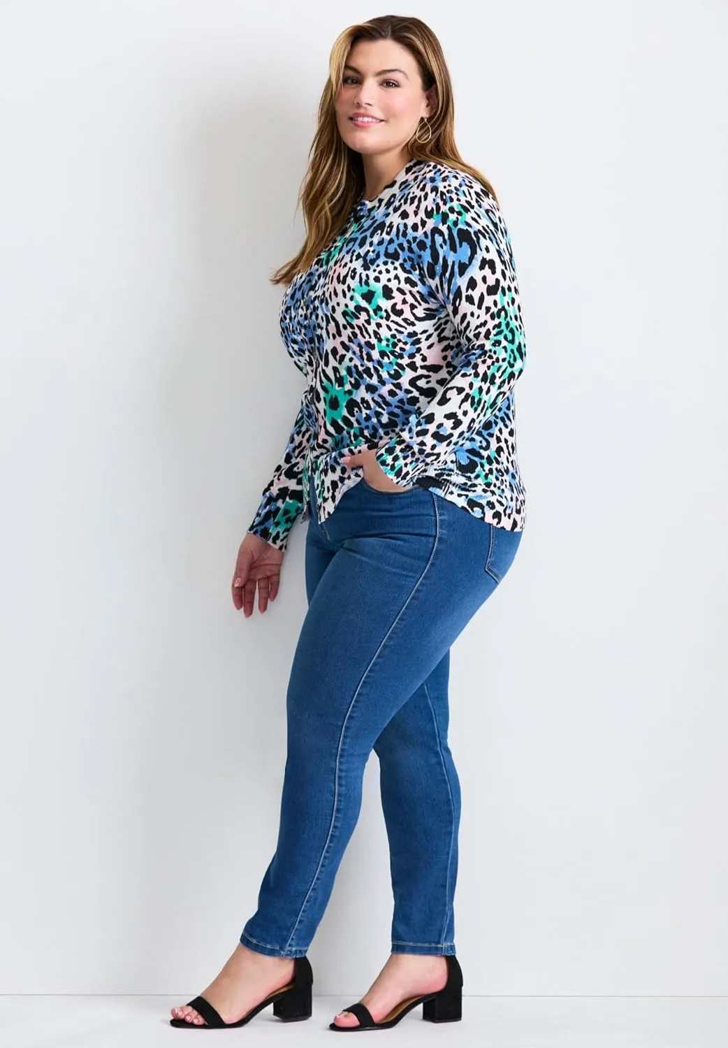 Women's Plus Size Signature Fine Gauge Cardigan