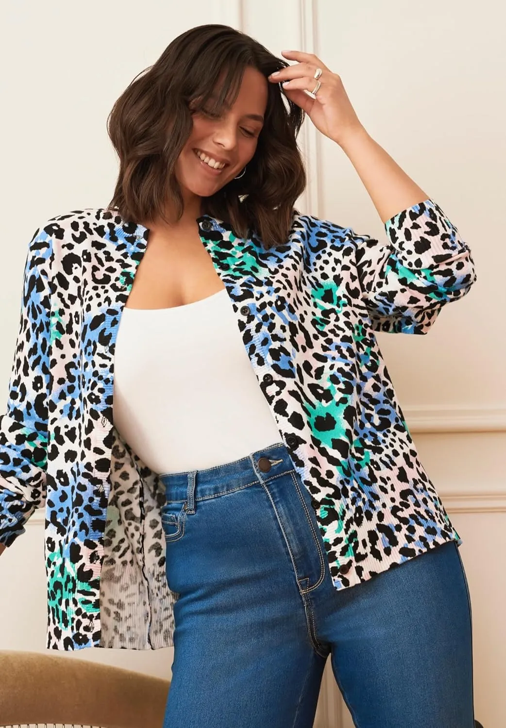 Women's Plus Size Signature Fine Gauge Cardigan