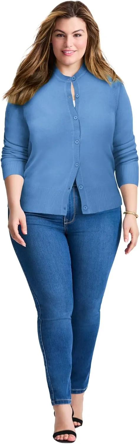 Women's Plus Size Signature Fine Gauge Cardigan