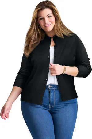 Women's Plus Size Signature Fine Gauge Cardigan