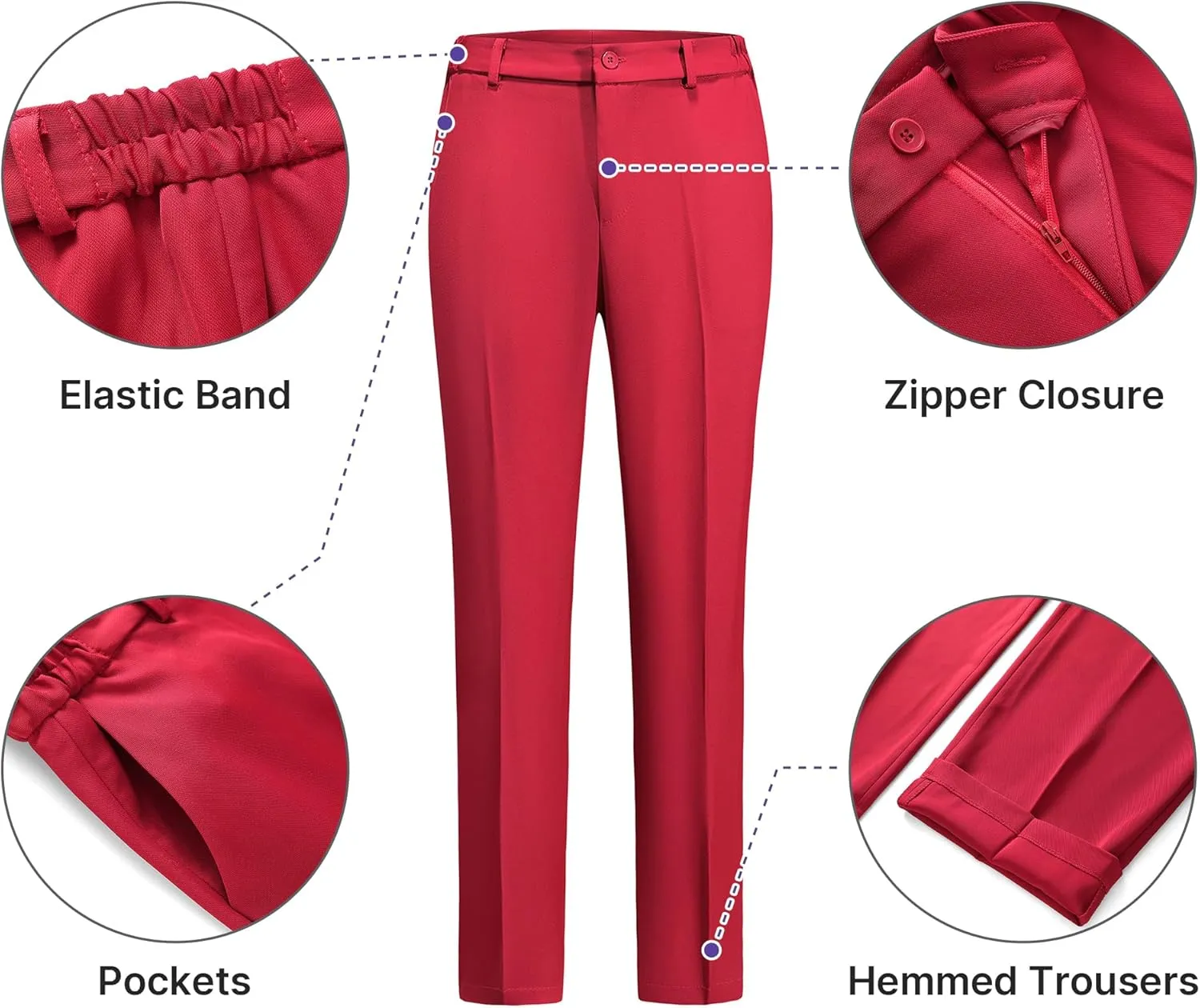 Women's Suiting Pants Suits for Women Dressy Double-Breasted Blazer Business Casual Outfits
