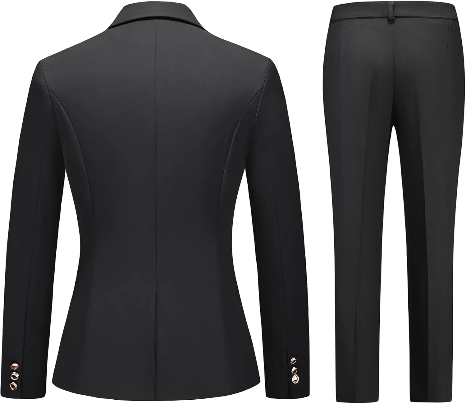 Women's Suiting Pants Suits for Women Dressy Double-Breasted Blazer Business Casual Outfits