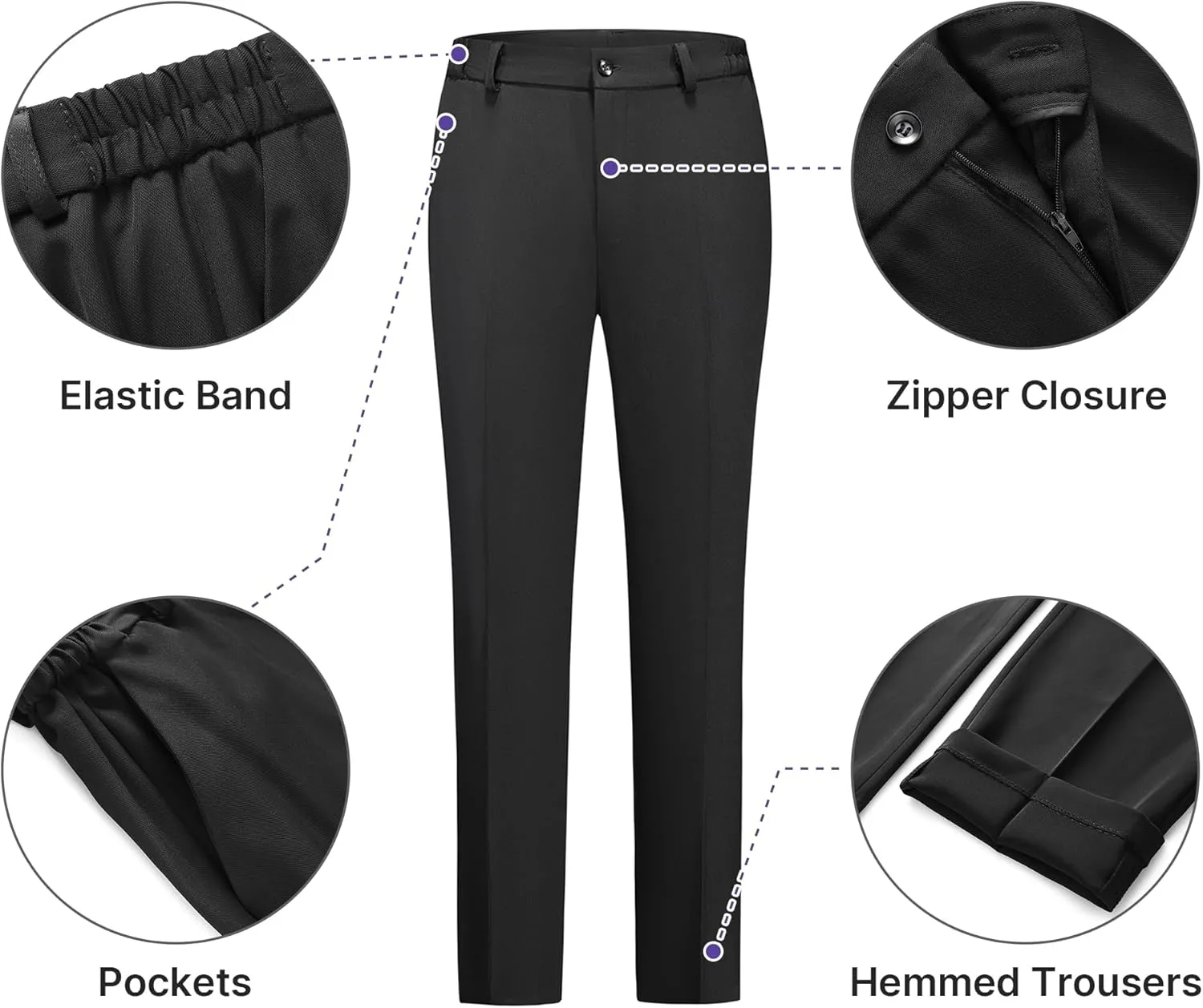 Women's Suiting Pants Suits for Women Dressy Double-Breasted Blazer Business Casual Outfits