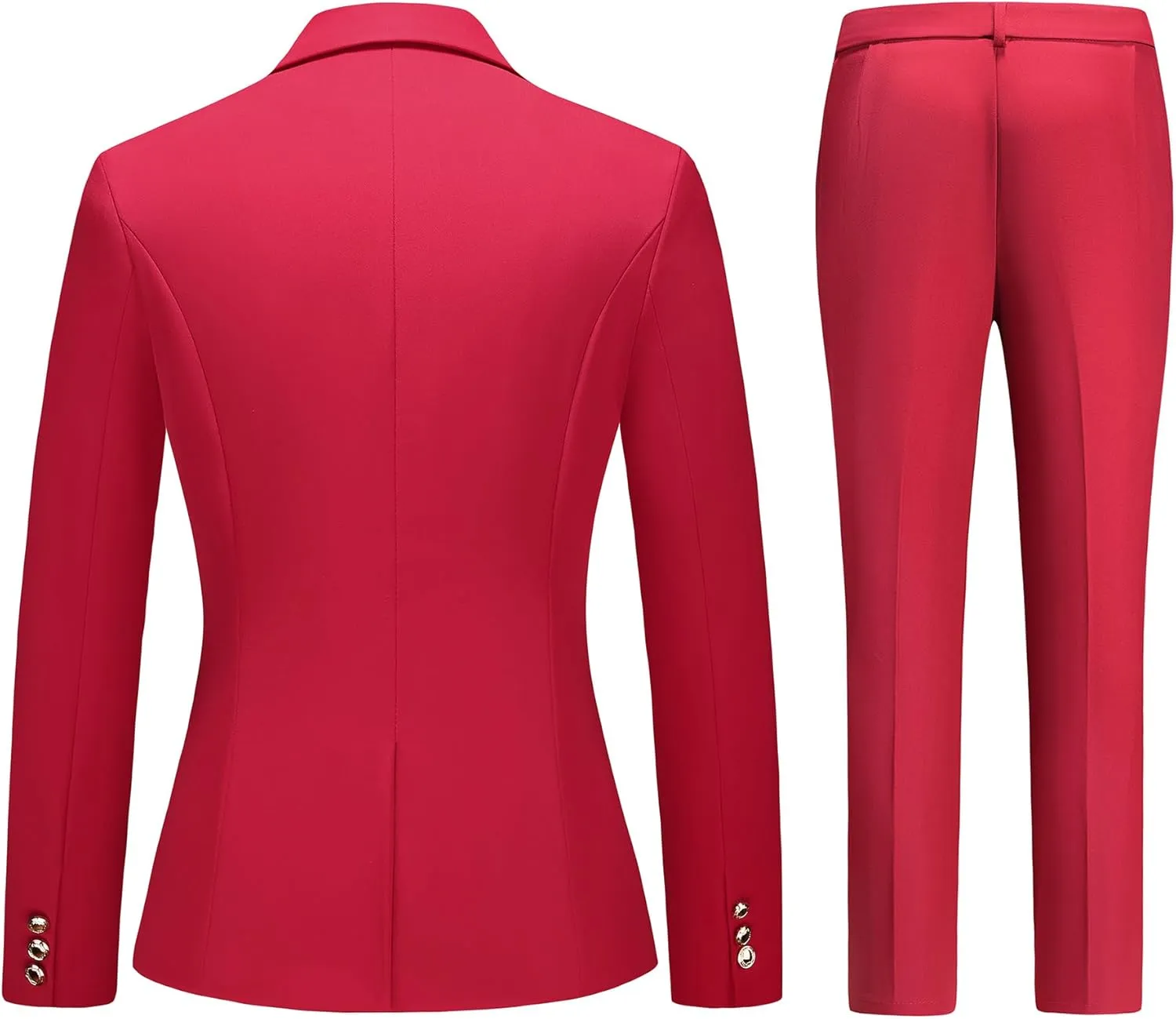 Women's Suiting Pants Suits for Women Dressy Double-Breasted Blazer Business Casual Outfits
