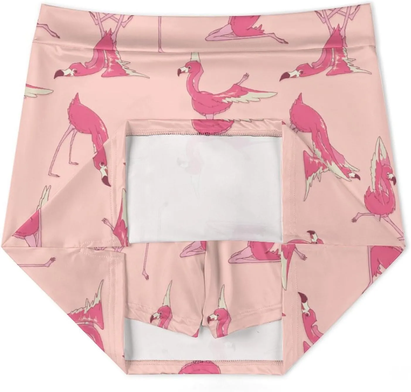 Womens Tennis Skirts Flamingo Yoga High Waisted Athletic Golf Skorts with Shorts Pockets for Running Sports