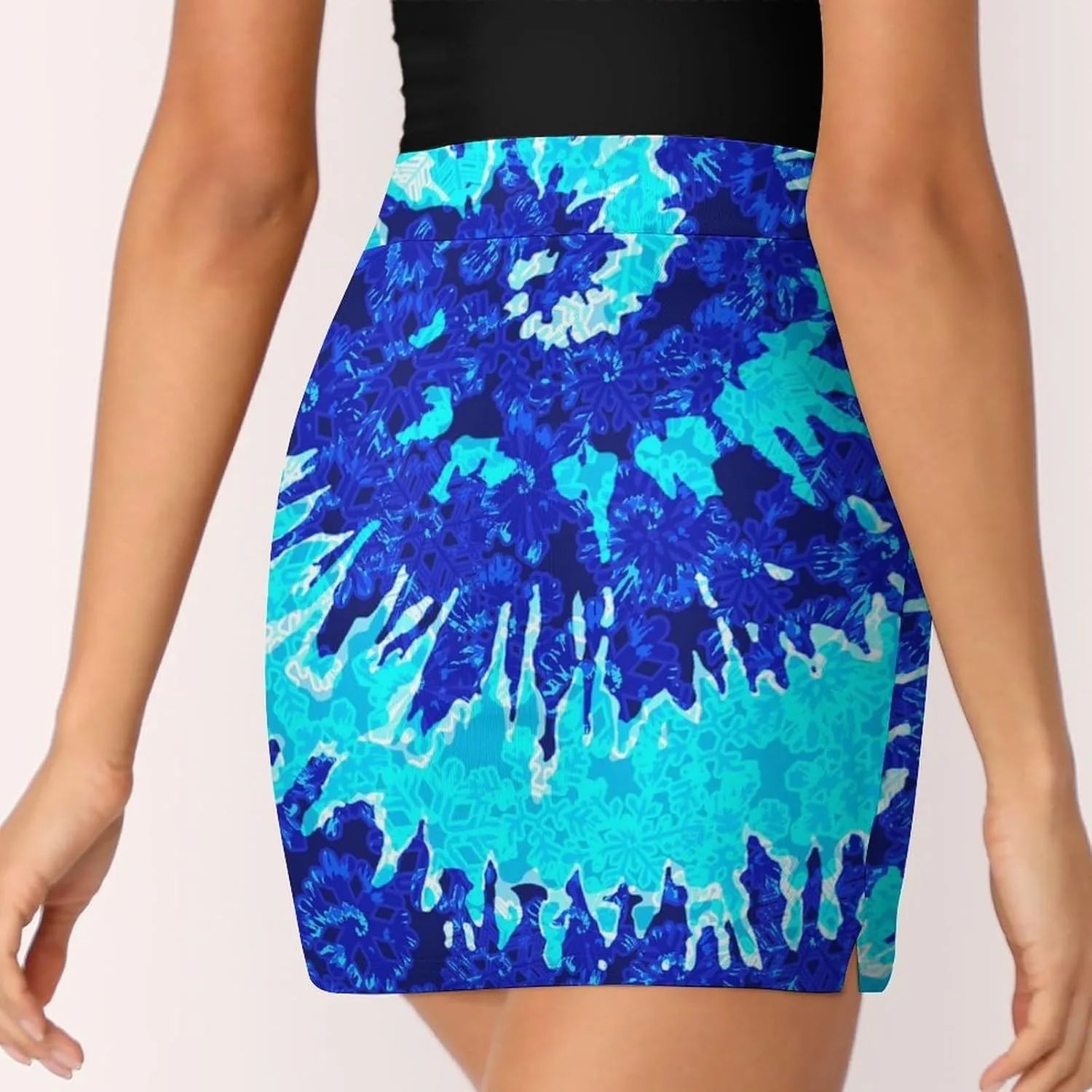 Womens Tennis Skirts Tie Dye High Waisted Athletic Golf Skorts with Shorts Pockets for Running Sports
