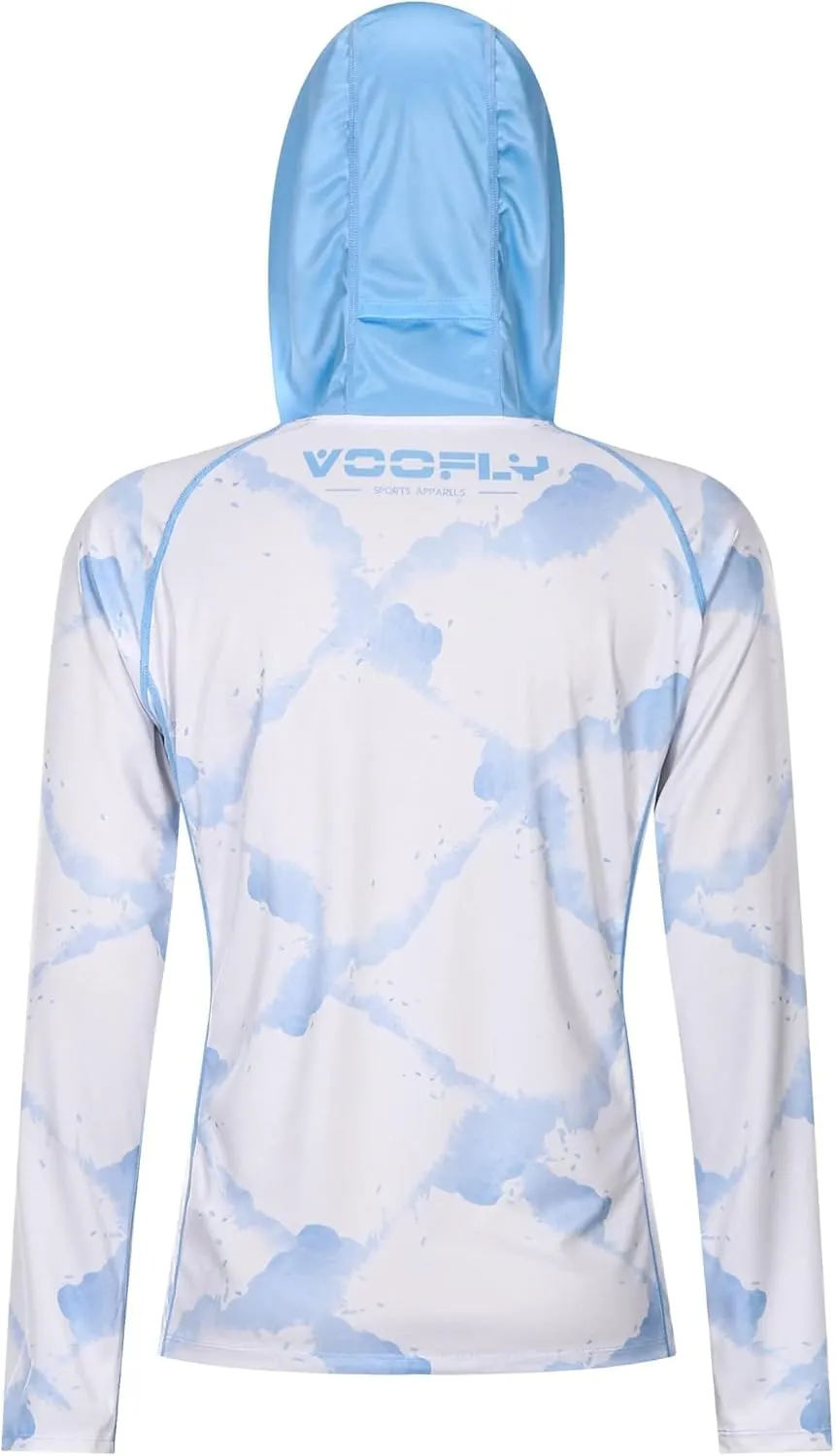 Women's UPF 50  Sun Protection Shirt Printed UV Hoodie Jacket Full Zip with Pockets