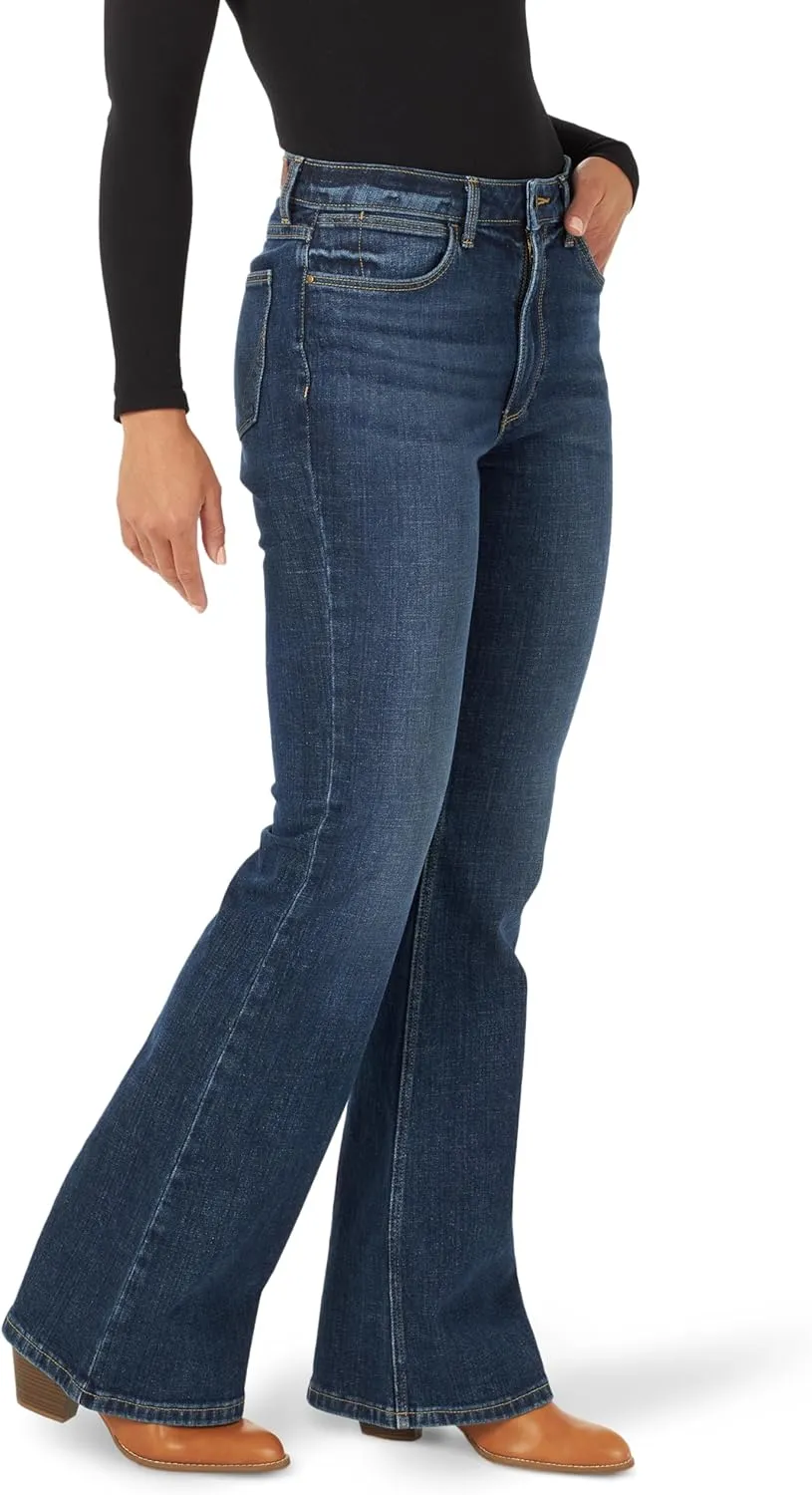 Wrangler Women's High Waisted Fierce Flare Jean