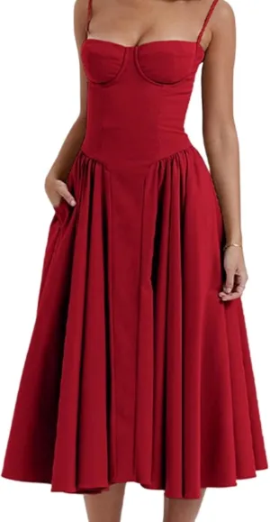Y2k Dress Dress for Women Slip Dress Corset Dress Maxi Dress Drop Waist Dress Women Casual Dresses Vacation Dress