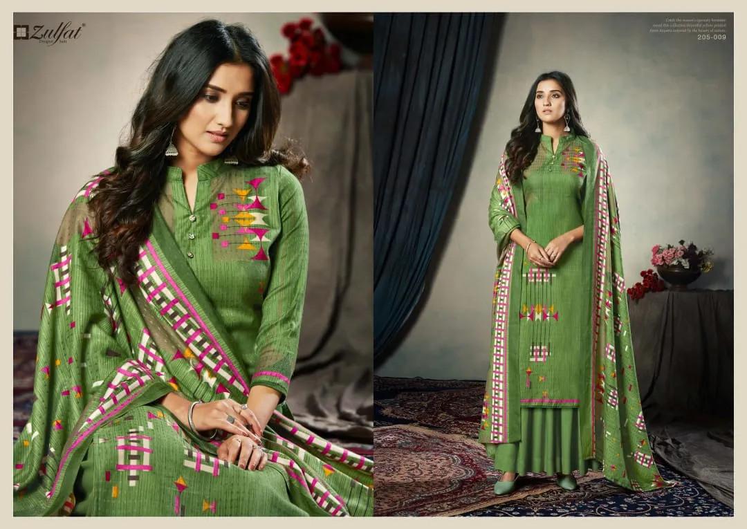 Zulfat Designer Suits Presents Winter Affair Pashmina Printed Fancy Designer Salwar Kameez