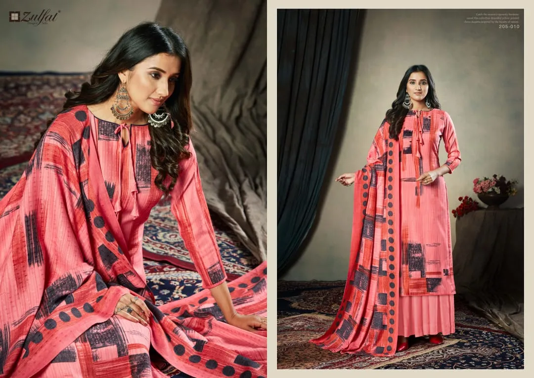 Zulfat Designer Suits Presents Winter Affair Pashmina Printed Fancy Designer Salwar Kameez