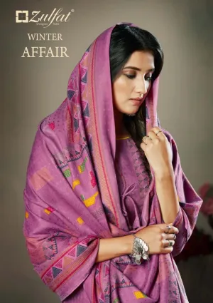 Zulfat Designer Suits Presents Winter Affair Pashmina Printed Fancy Designer Salwar Kameez